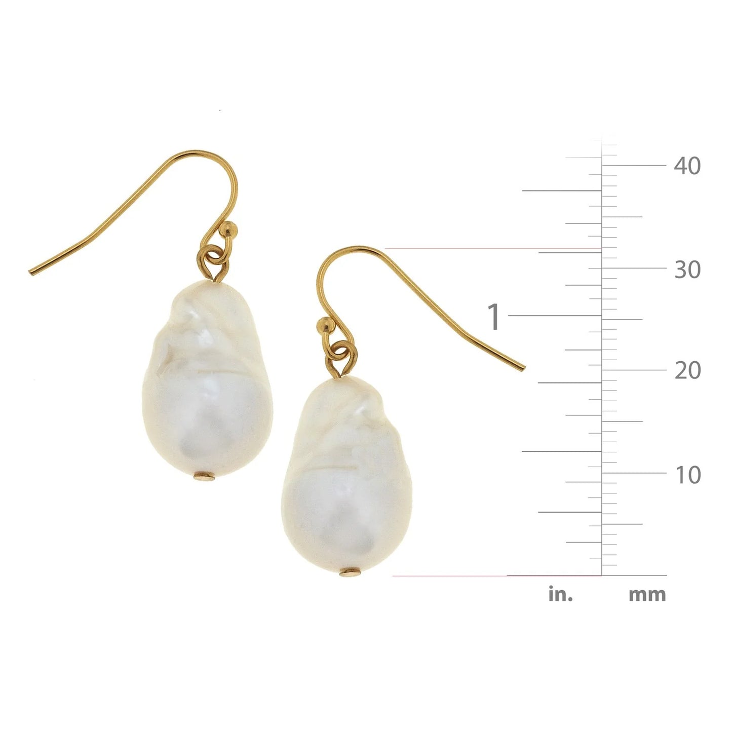 Drop Pearl Earrings