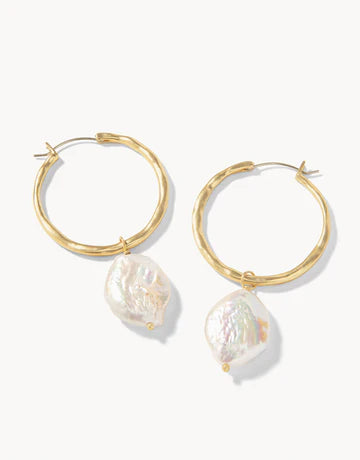 Pearl Drop Hoop