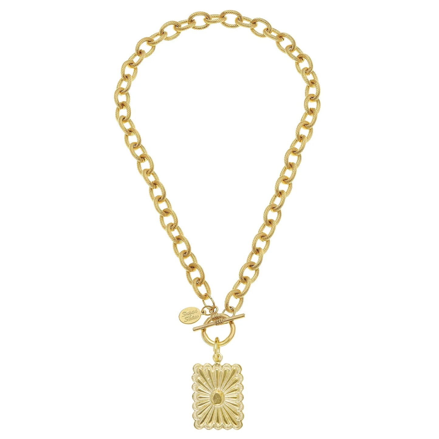 Rectangle Concho Necklace