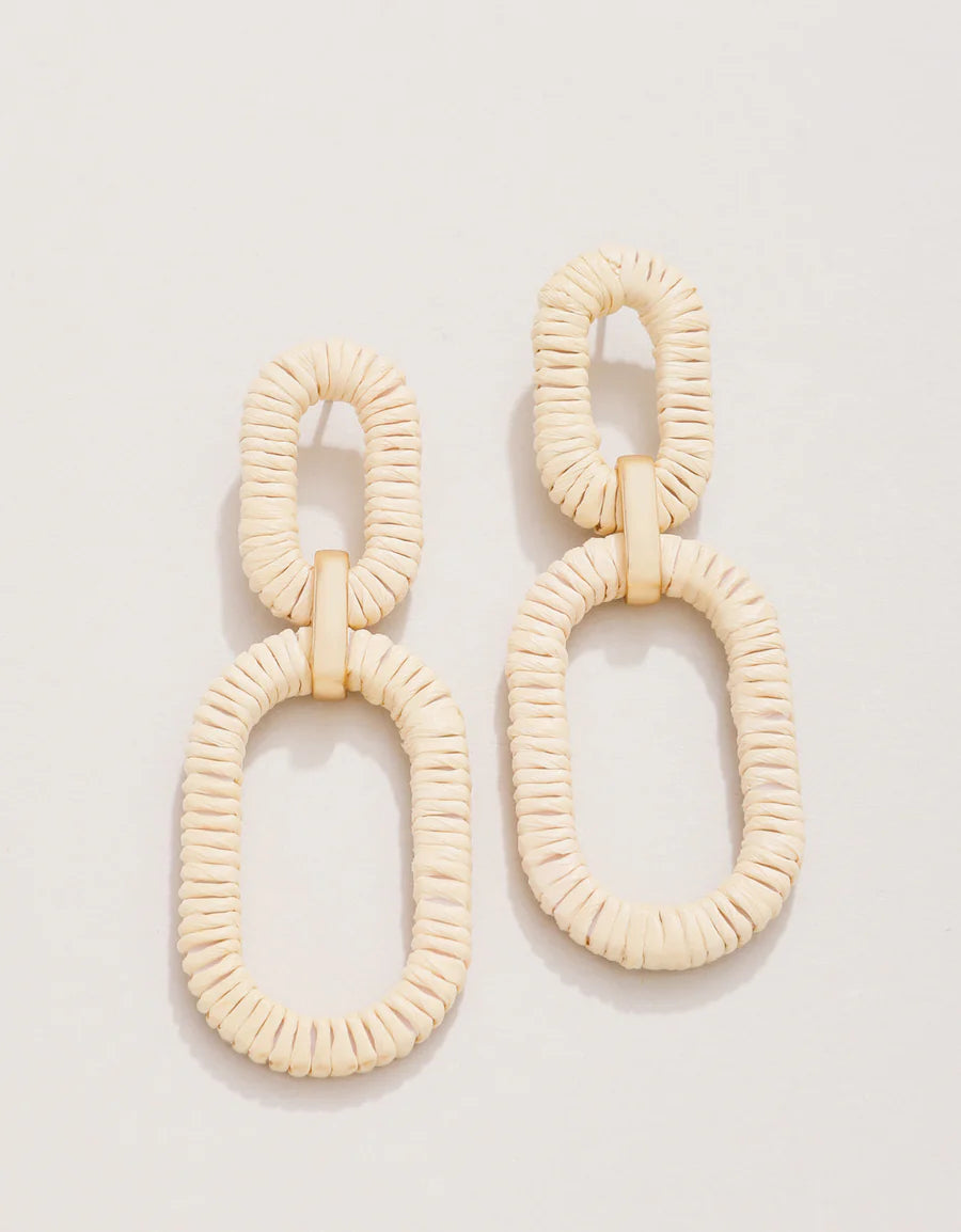 Straw Link Earring