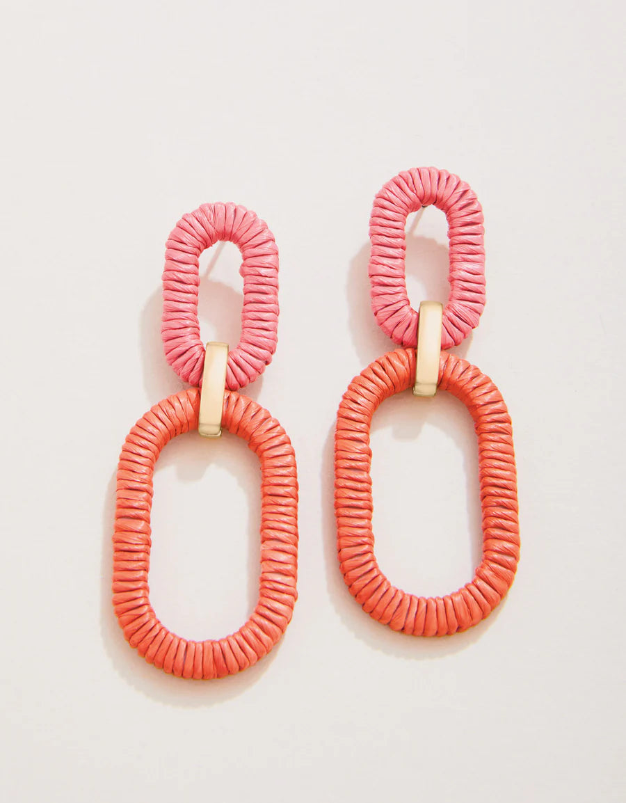 Straw Link Earring