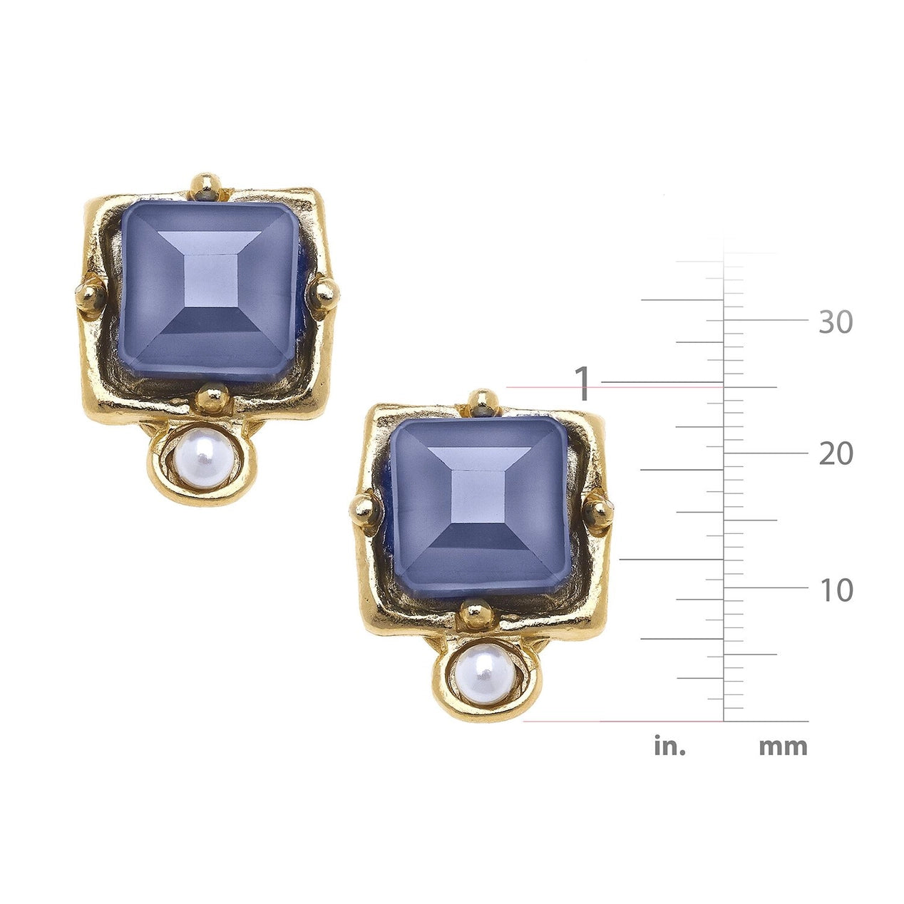 London Labradorite Studs