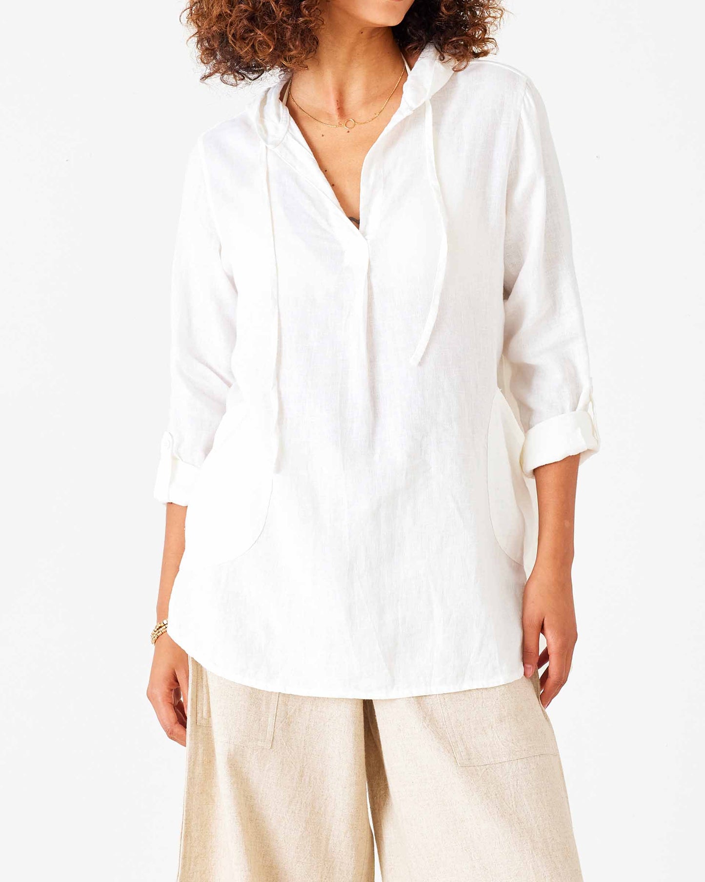 Linen Hoodie