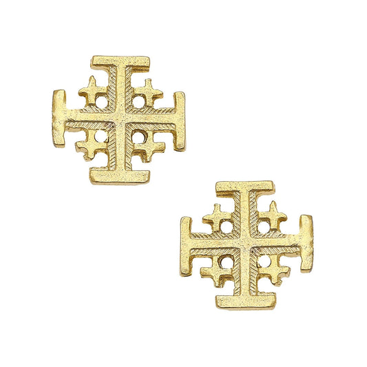 Gold Multi Cross Earrings