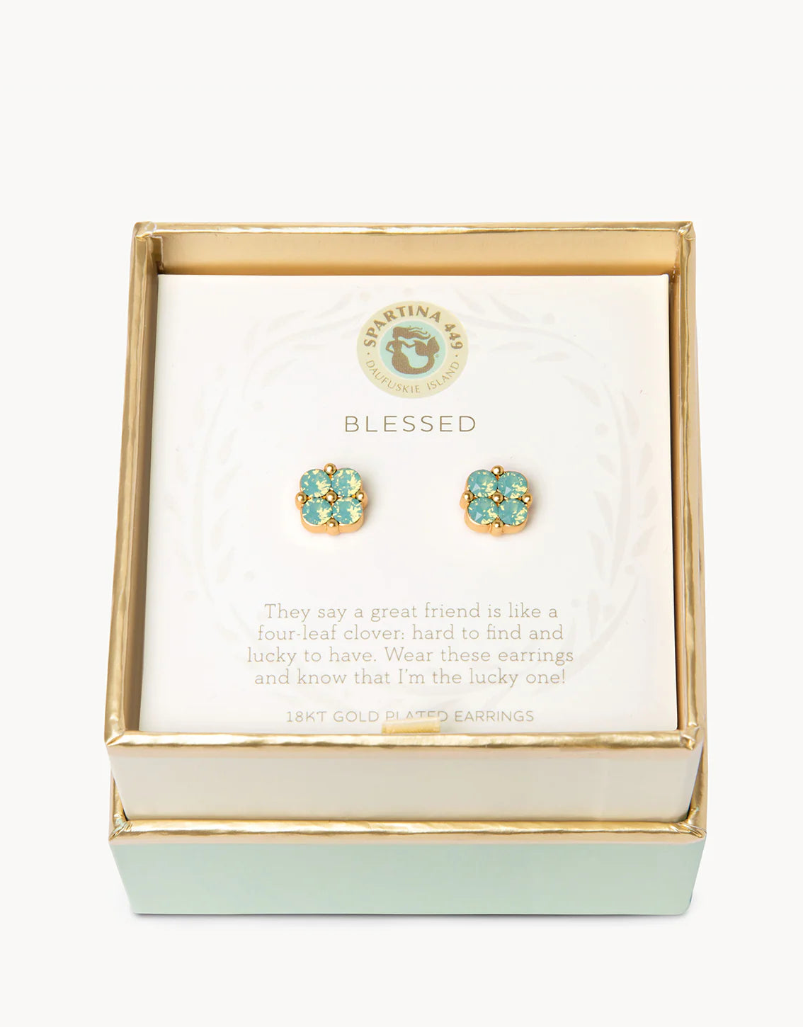 SLV Stud Earring Blessed Sea Foam