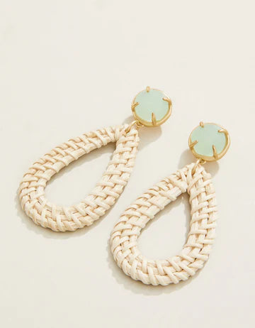 Poolside Wicker Earring