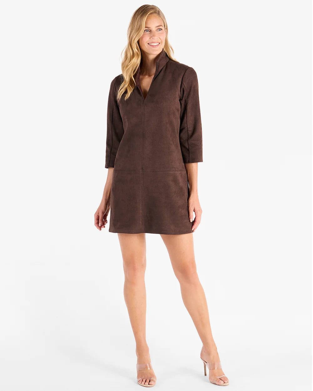 Callie Faux Suede Dress