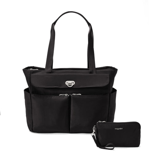 Coastal Flip Lock Tote