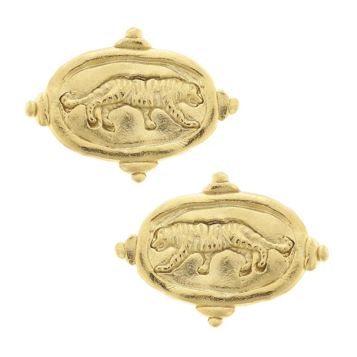 Tiger Stud Earrings