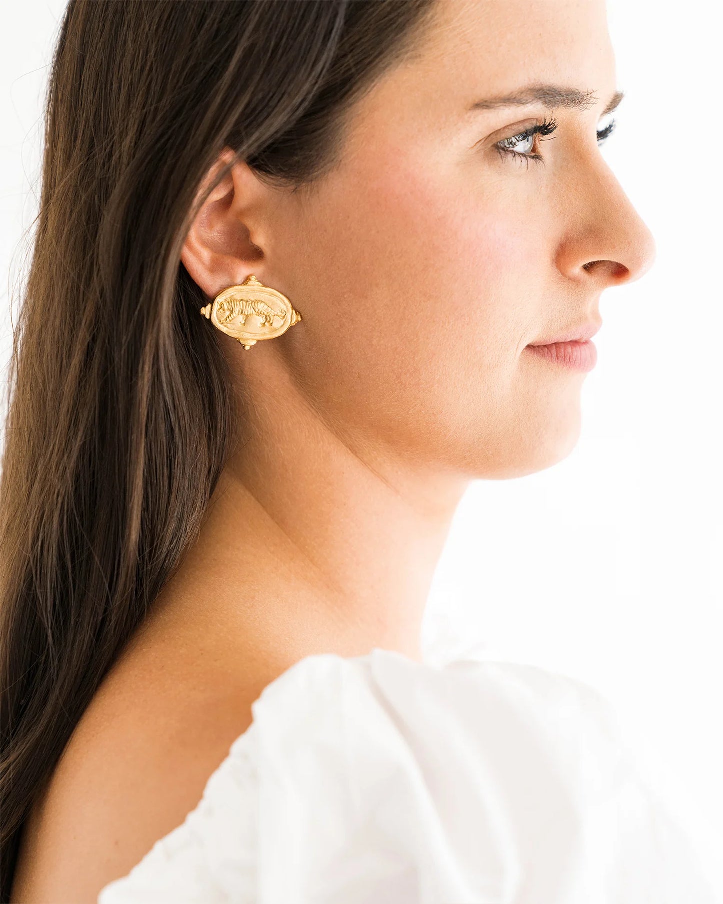 Tiger Stud Earrings