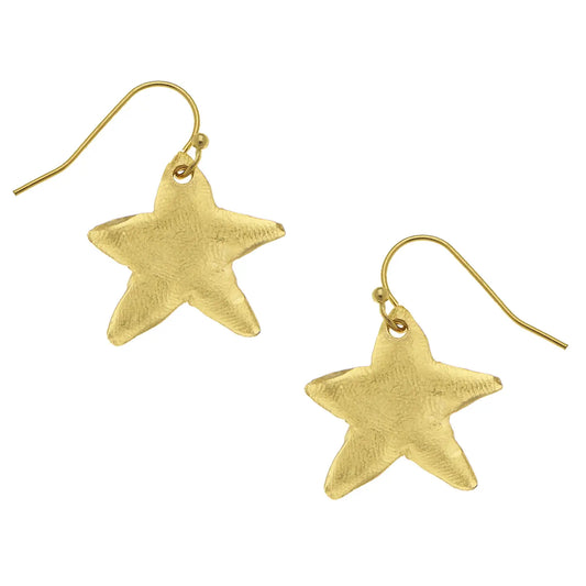 Petite Star Drop Earrings