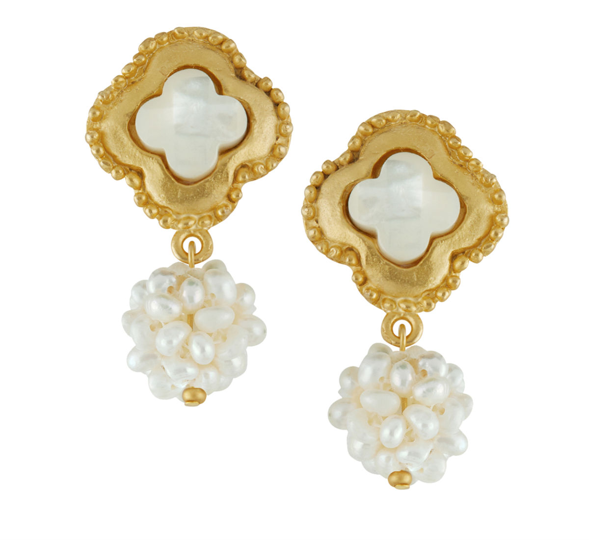 MOP Clover Earring