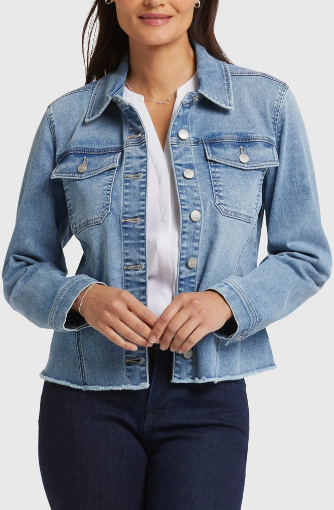Frayed Hem Jacket