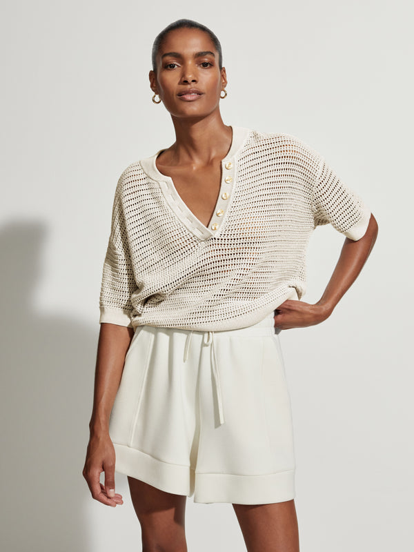 PCBEI Knit Top - Egret