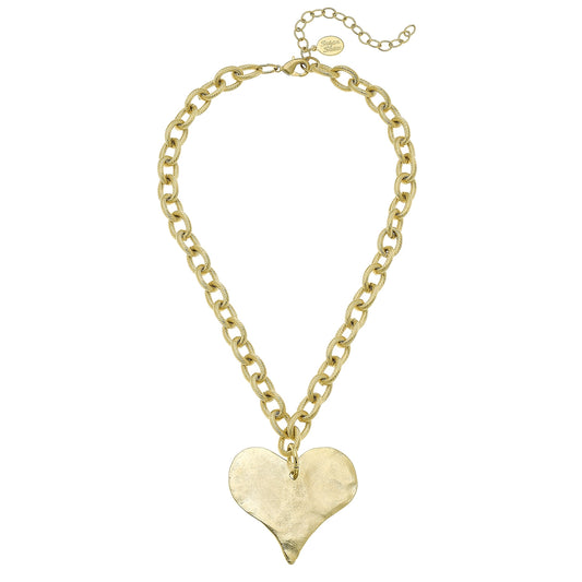Heart Necklace Gold