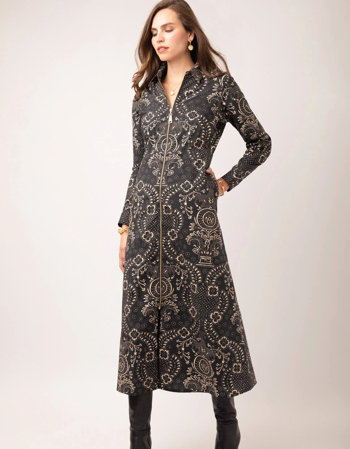 Lainey Long Sleeve Shirt Dress