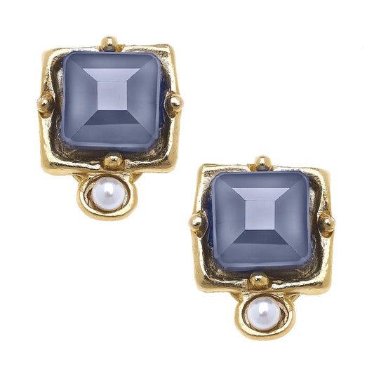 London Labradorite Studs