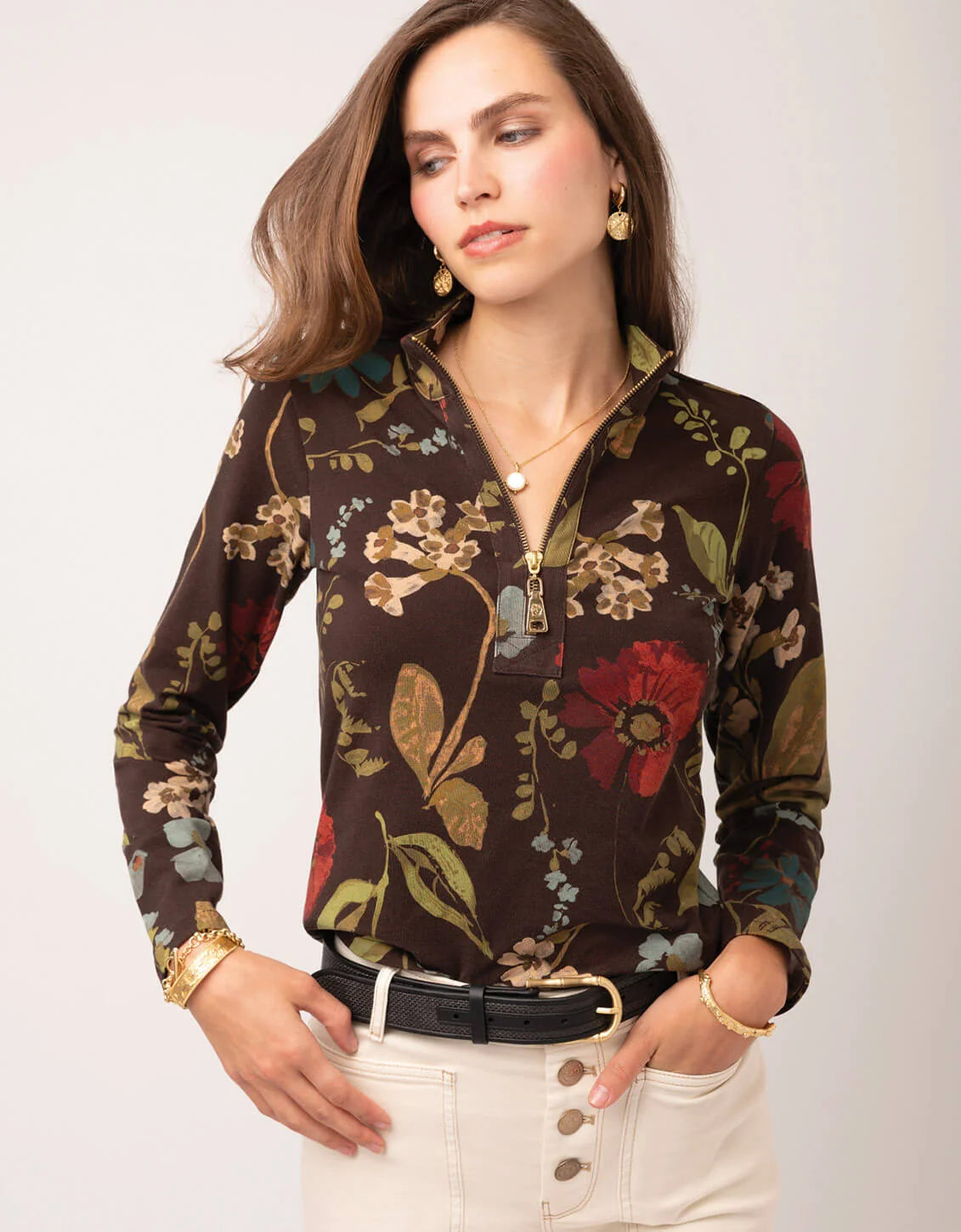 Nora Half-Zip Top