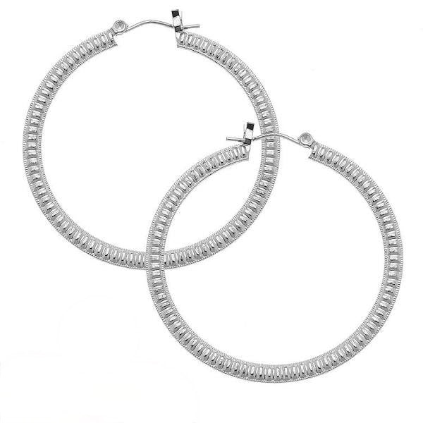 Silver Plated Hoop Earring